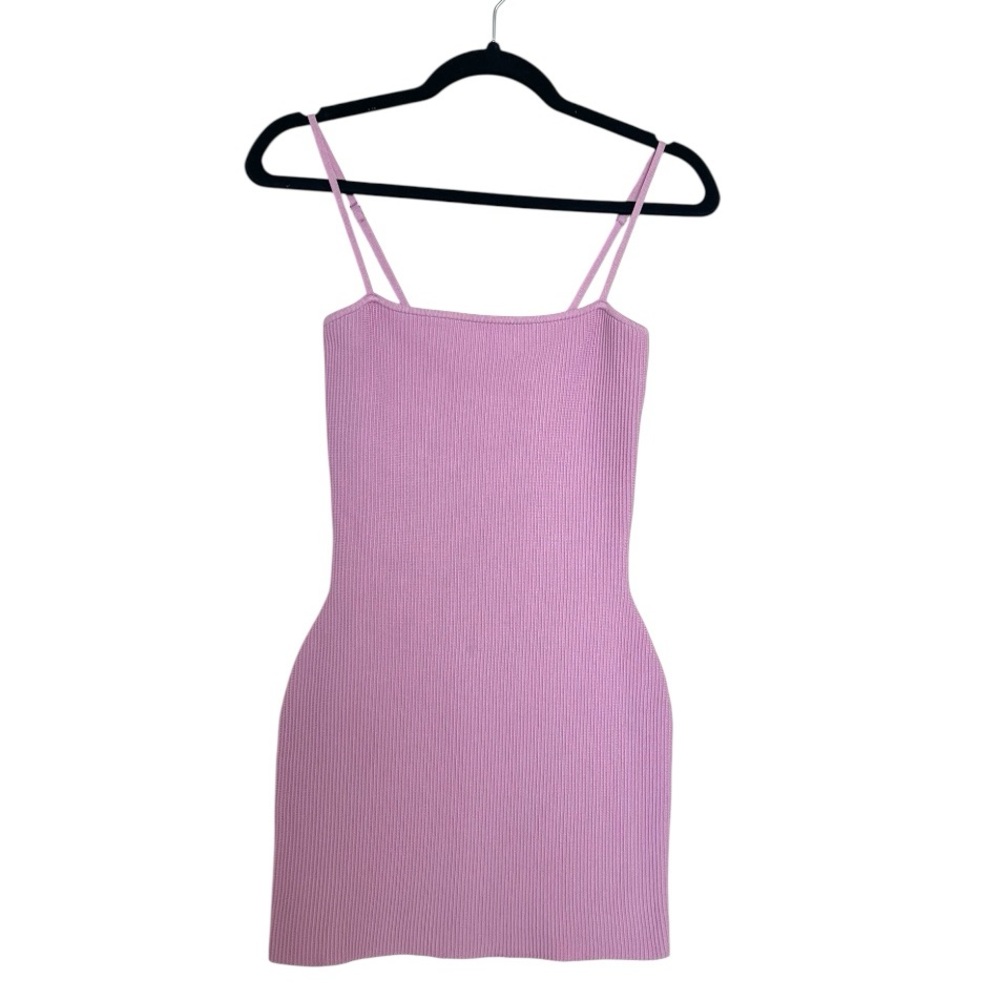 Aritzia Babaton Lilac Ribbed Knit Mini Dress – Size S